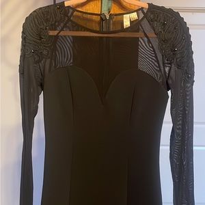 Black bodycon mini dress